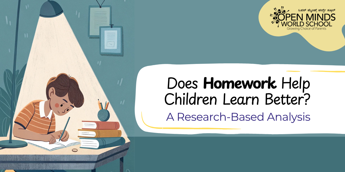 Child studying at a desk surrounded by textbooks — representing the homework burden on Indian schoolchildren