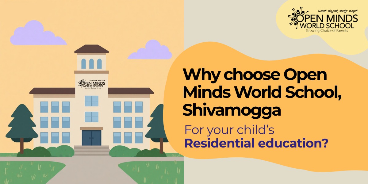 Open Minds World School campus in Shivamogga — residential education in the heart of Karnataka